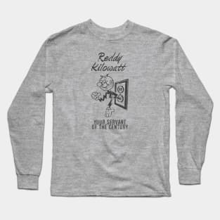 Reddy Kilowatt - Vintage Retrocolor Black Long Sleeve T-Shirt